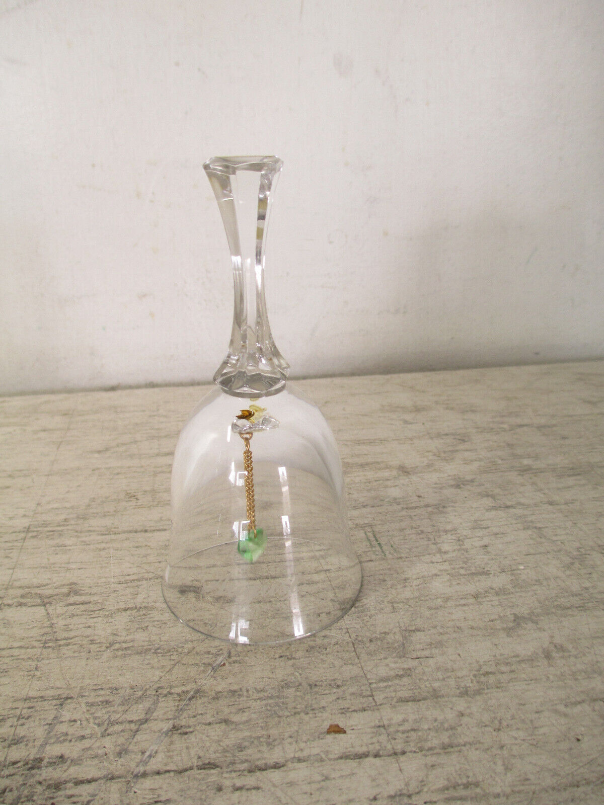 Vintage August Bithstone Clear Glass Bell 4.5”,  Austria - MINT CONDITION