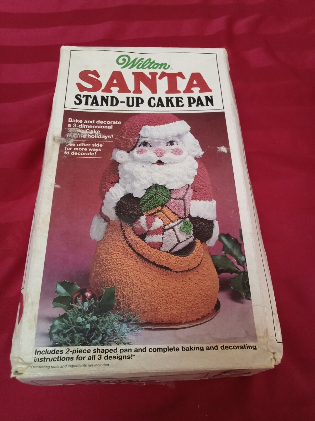 Wilton Vintage Cake Pan/Jello Mold:  Santa Stand Up w/ box & Instructions