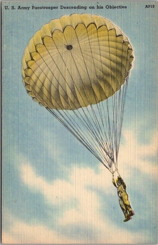 1940s WWII Military Postcard \
