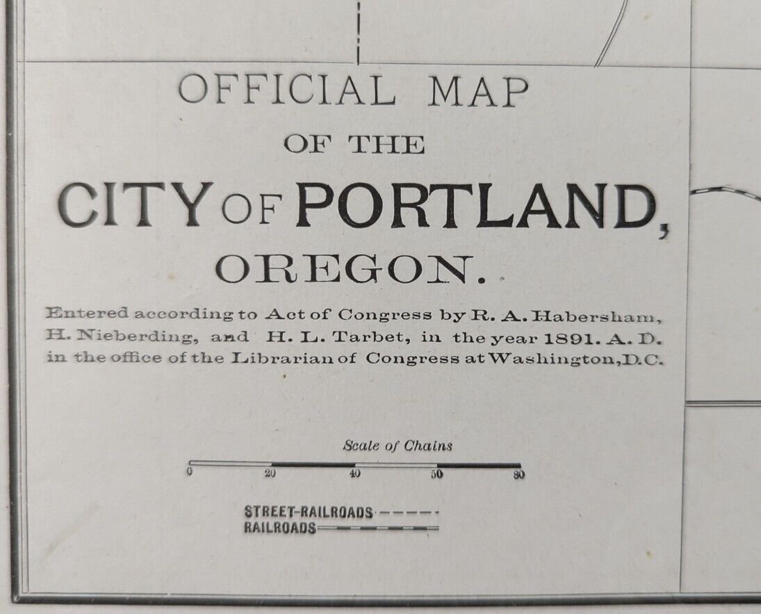 1892 PORTLAND OREGON Map 14