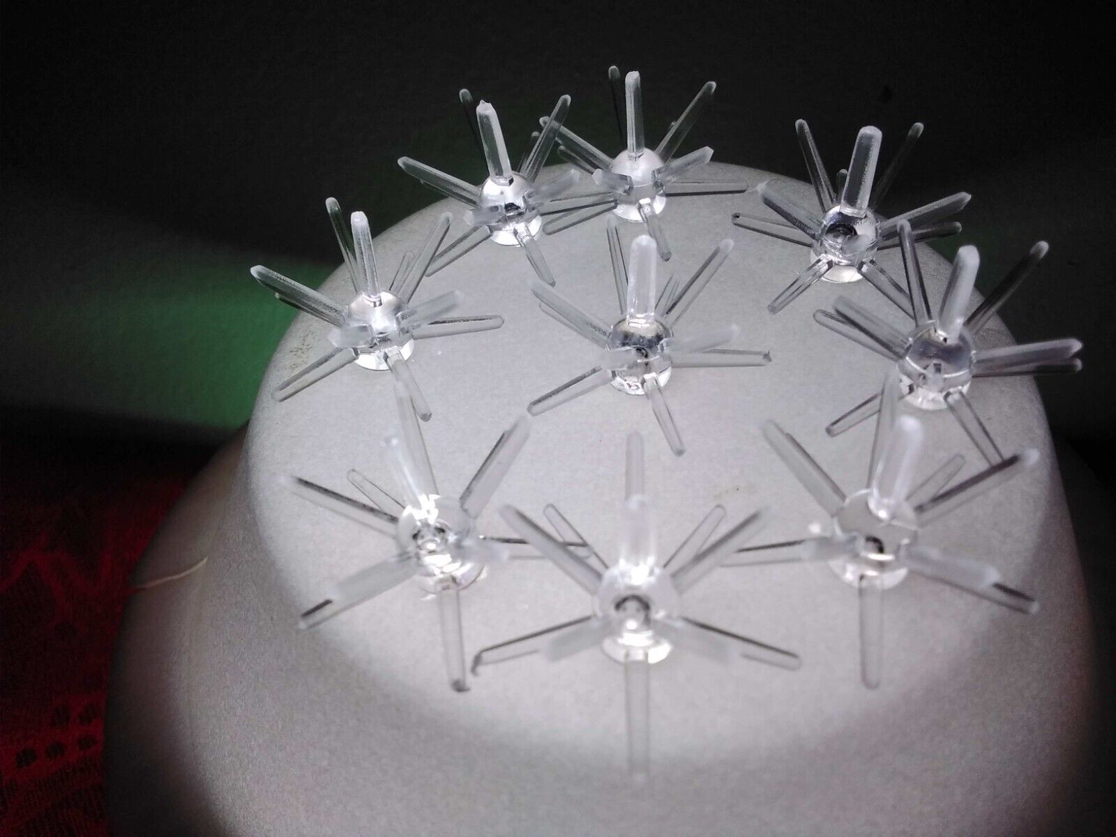 25 Clear Sputnik Bulbs for Ceramic Christmas Tree Lights  *NEW*