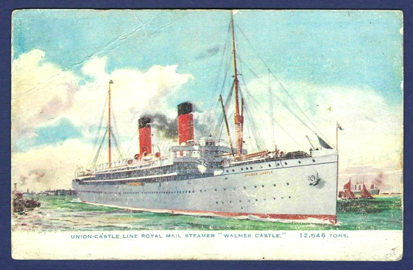 RMS WALMER CASTLE Union Castle Line Royal Mail Steamer