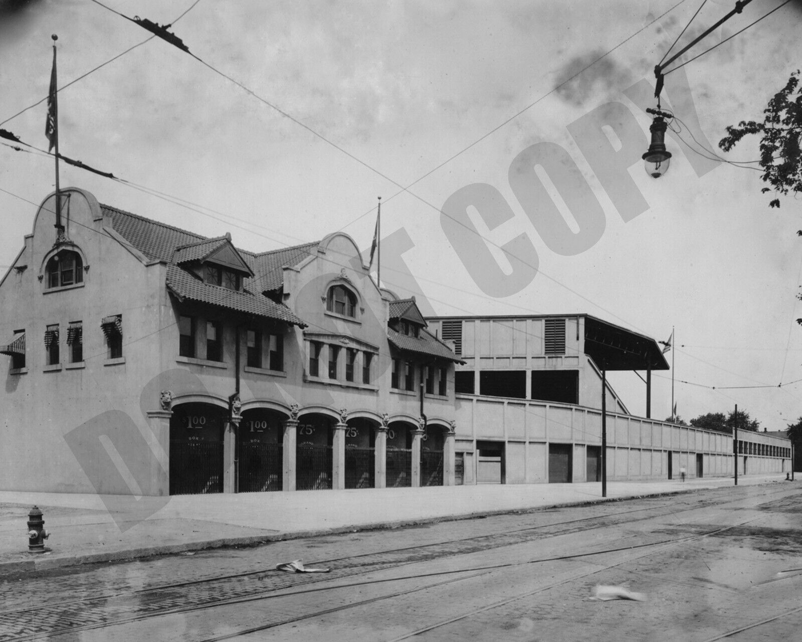 1912 Entrance To Navin Field Ballpark In Detroit Tigers Baseball 8x10 Photo