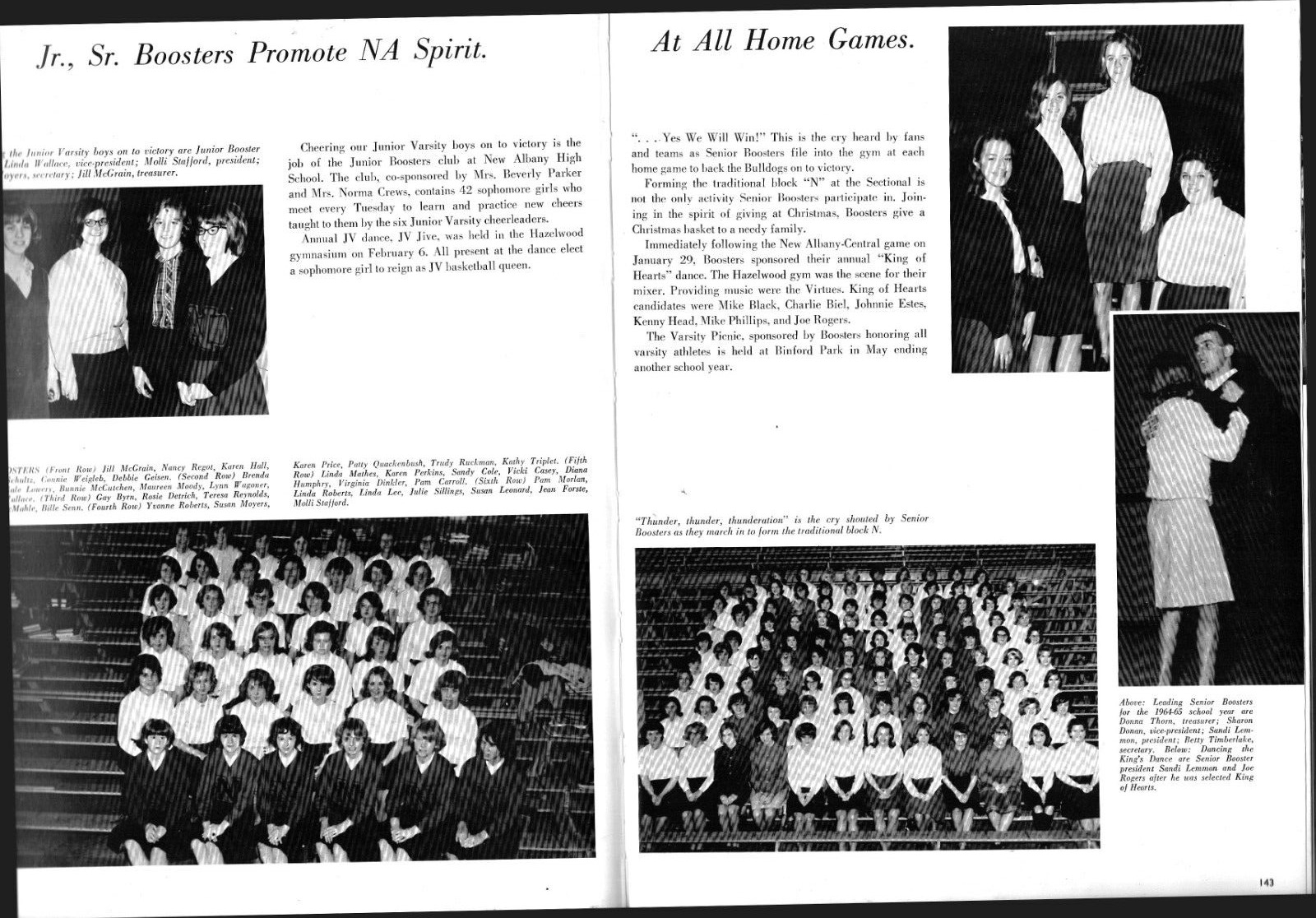 Vintage 1965 New Albany High School Yearbook VISTA Indiana nostalgic