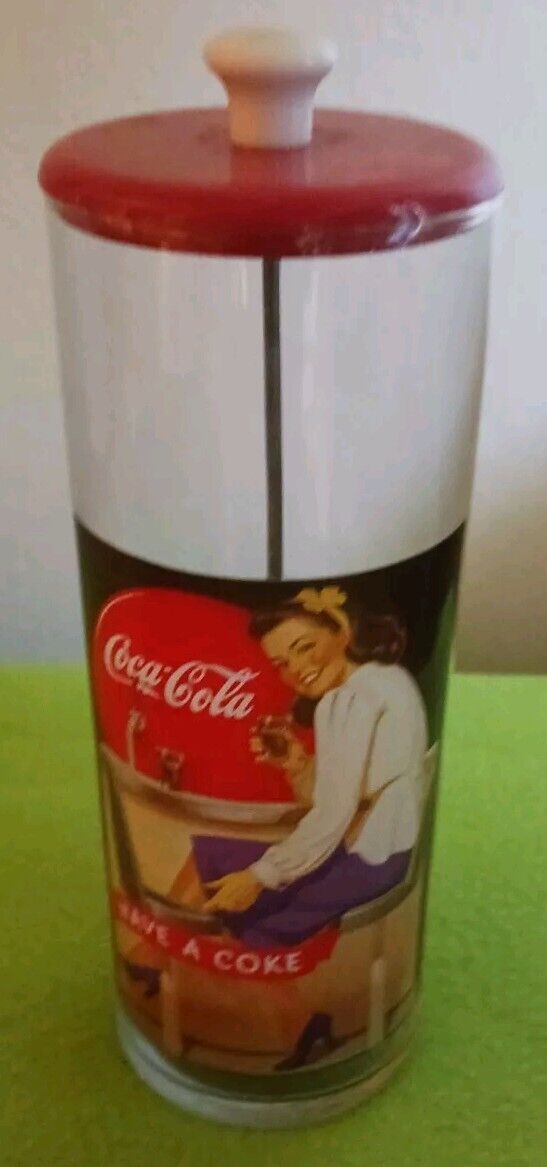Coca Cola Glasd Straw Dispenser