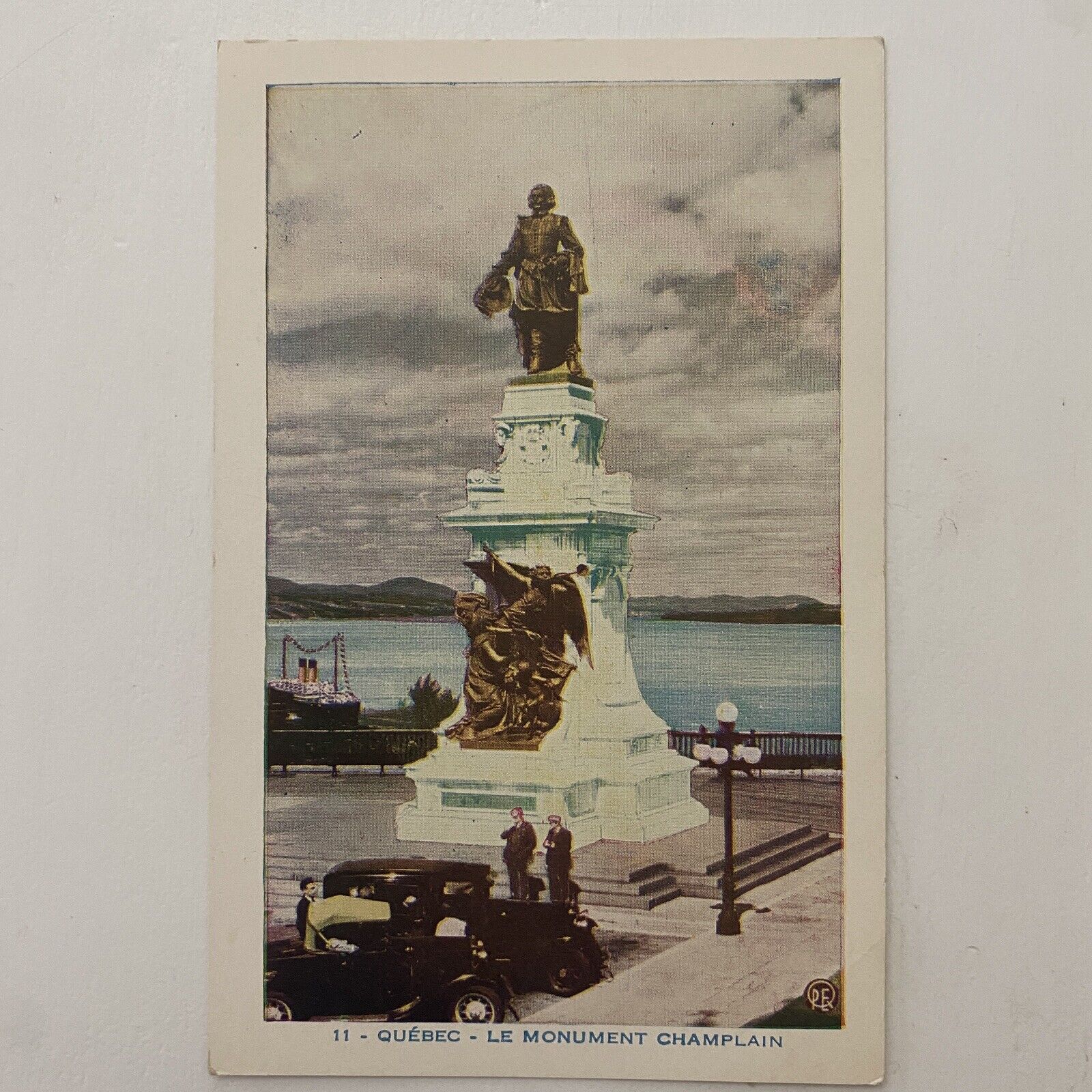 PPC Postcard Canada PQ Quebec Le Monument Champlain