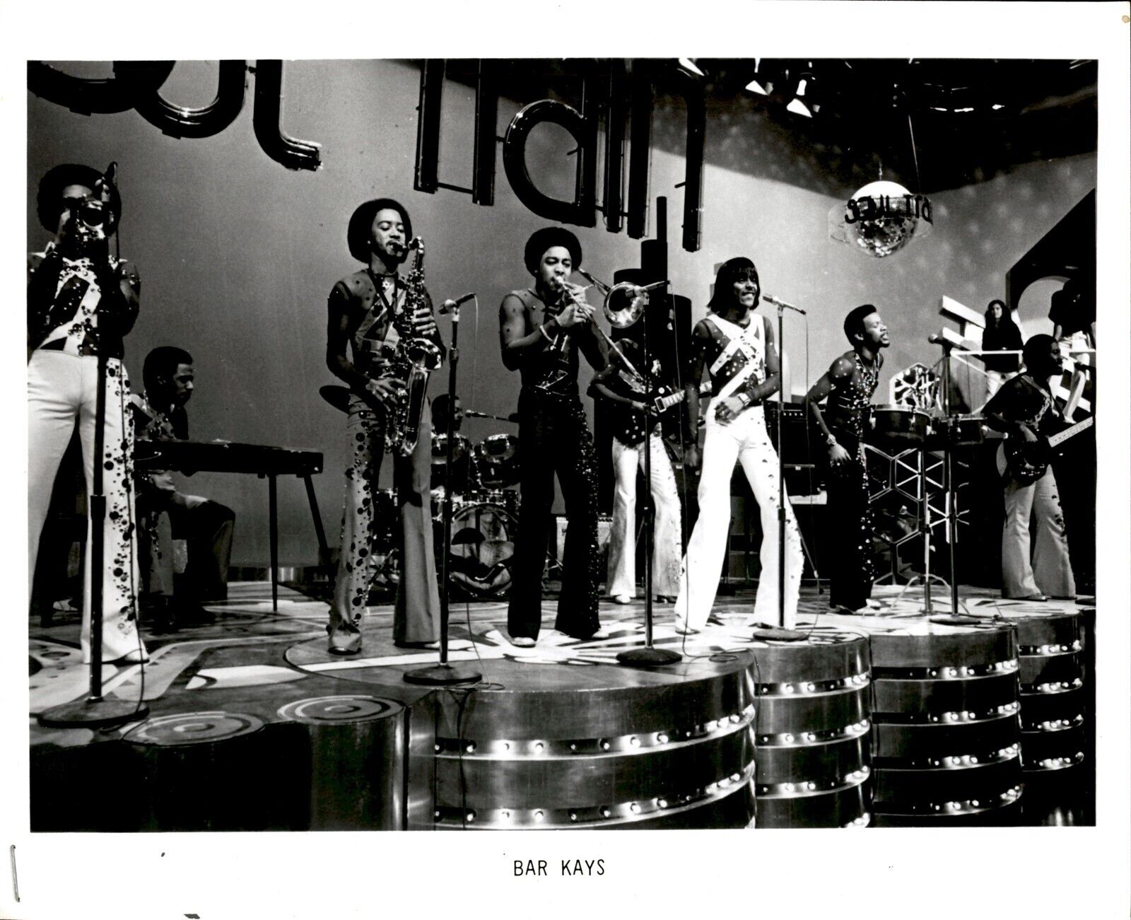 BR4 Rare TV Original Photo BAR KAYS Son of Shaft SOUL TRAIN Funk Musicians Show