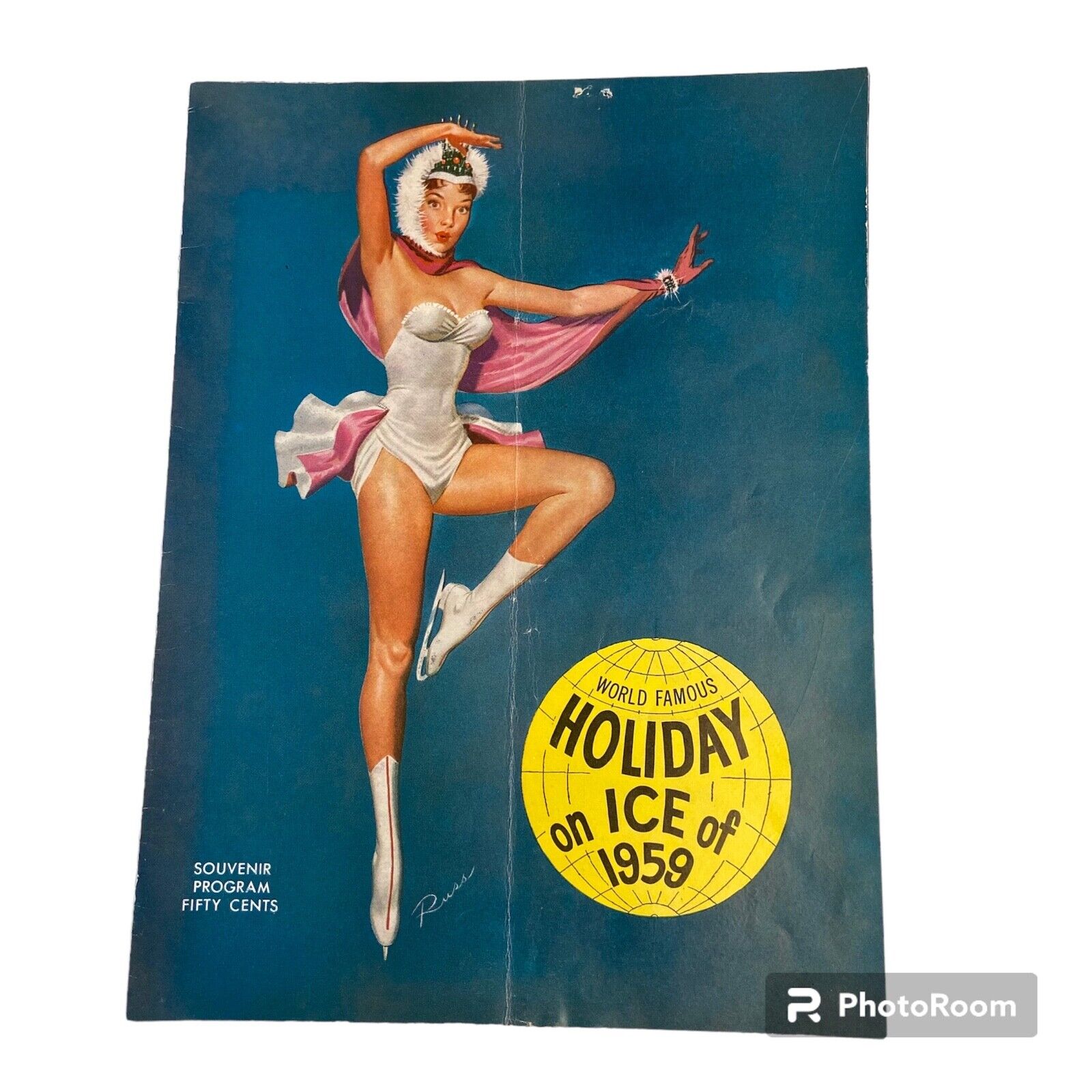 Vintage 1959 Holiday on Ice Souvenir Program Booklet