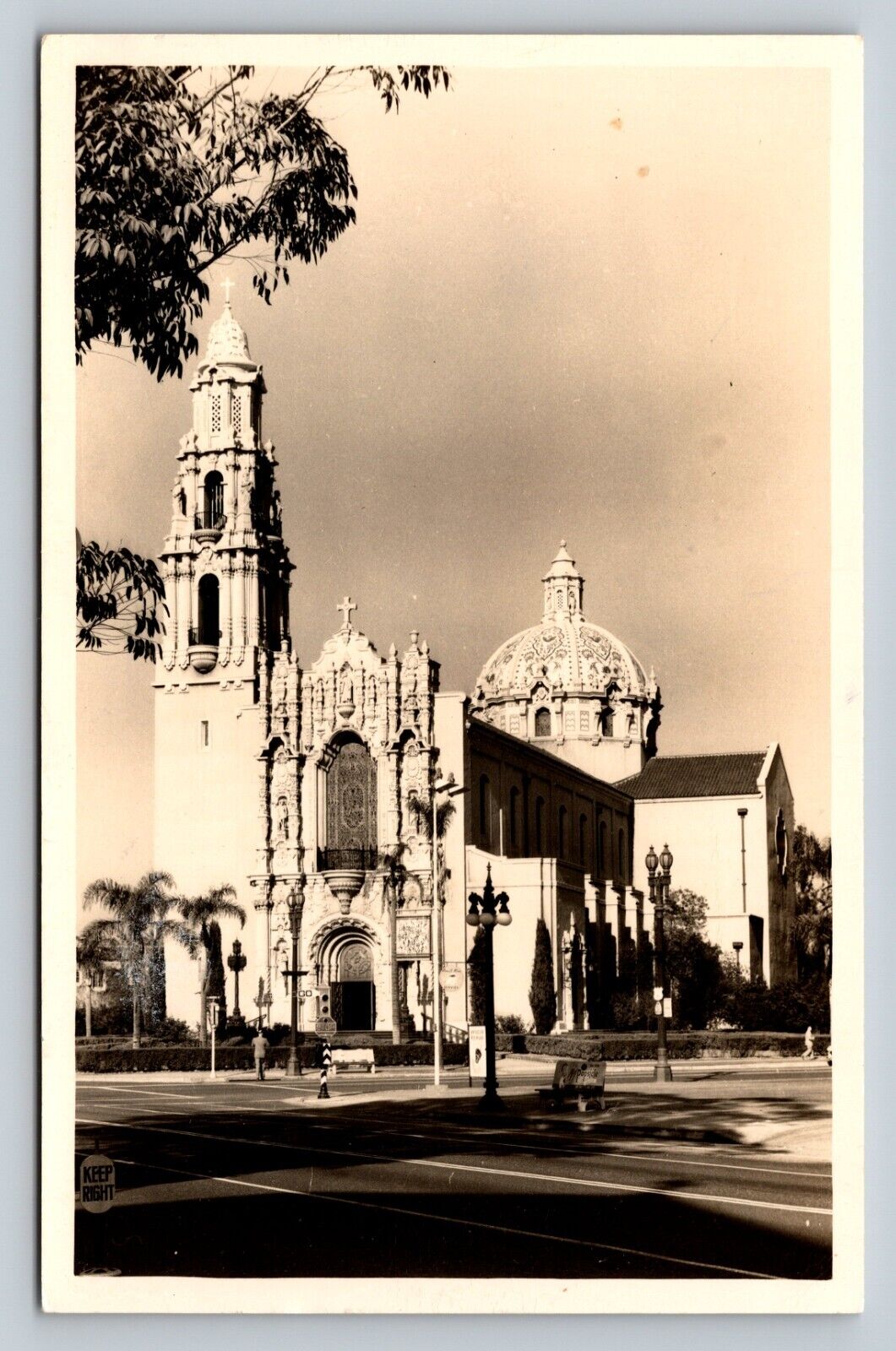 RPPC St. Vincent Catholic Church LOS ANGELES California CA VINTAGE Postcard
