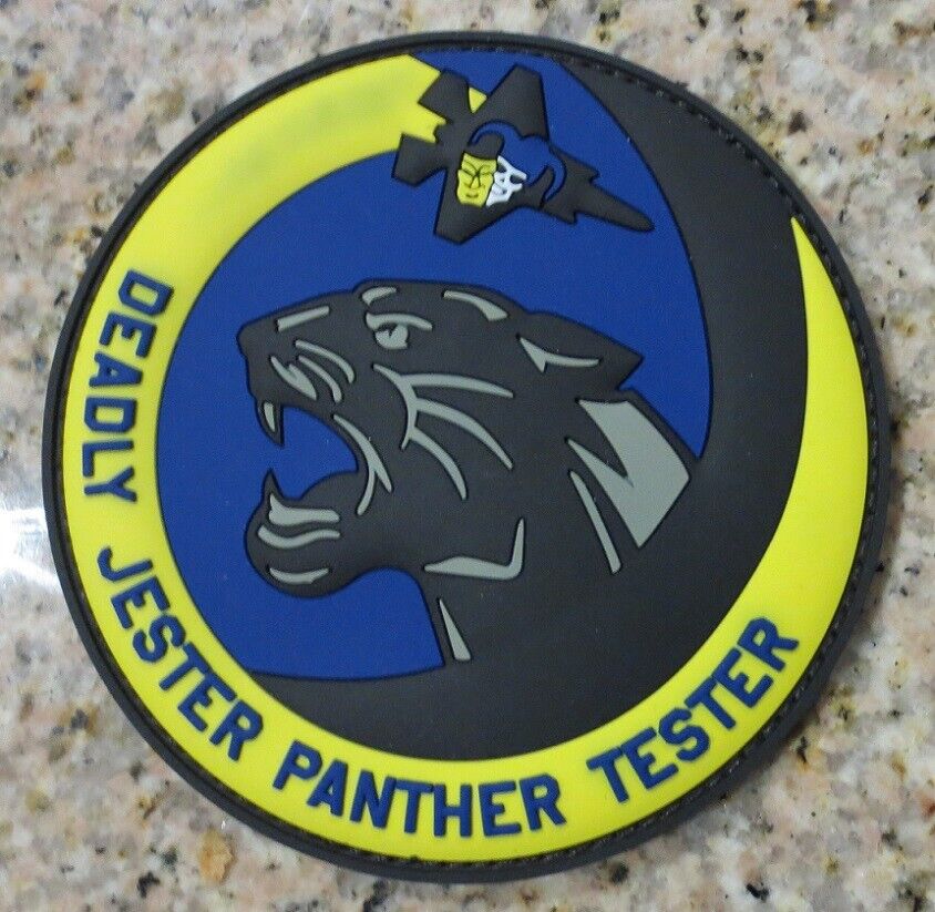 F-35 FLIGHT TEST SQUADRON 461st DEADLY JESTER PANTHER TESTER  PVC FLT PATCH WOW