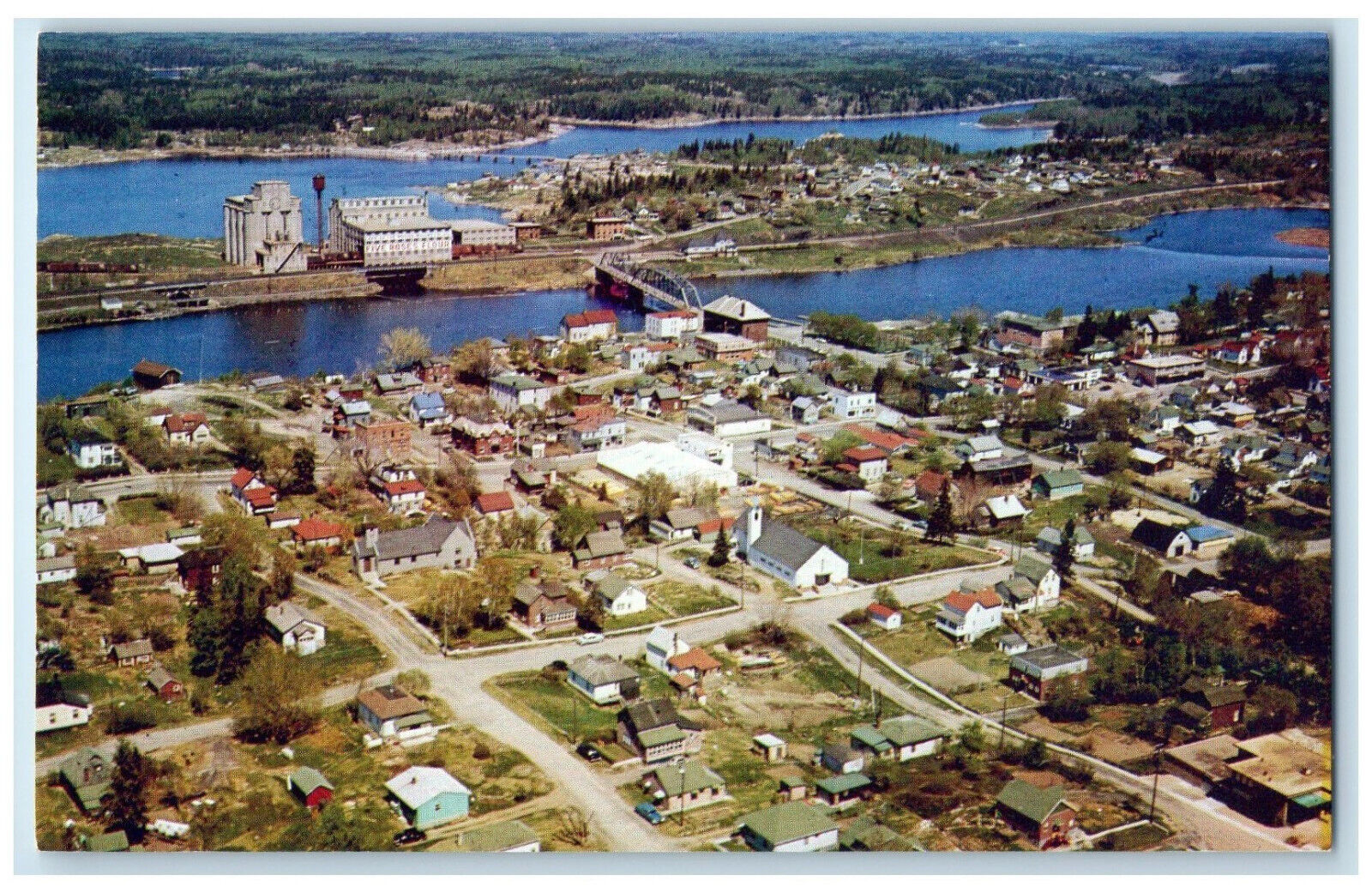 c1960's Picturesque Lake Keewatin Ontario Canada Unposted Vintage Postcard