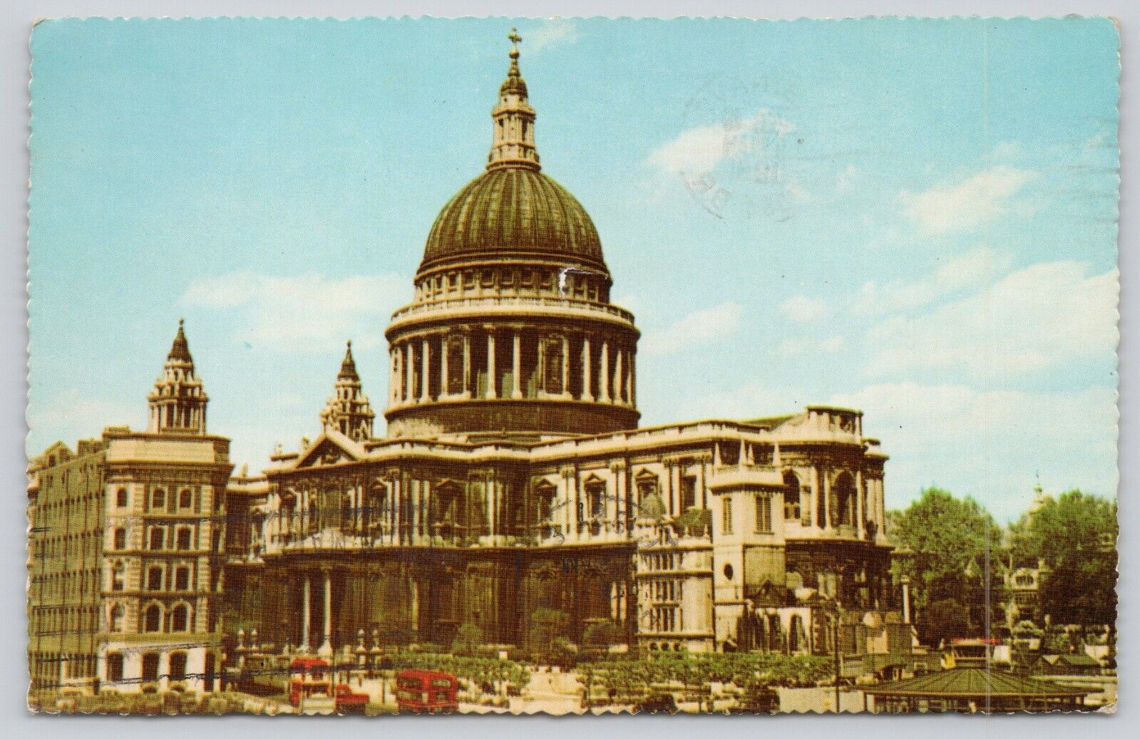 Postcard St Paul\'s Cathedral London England (1014)