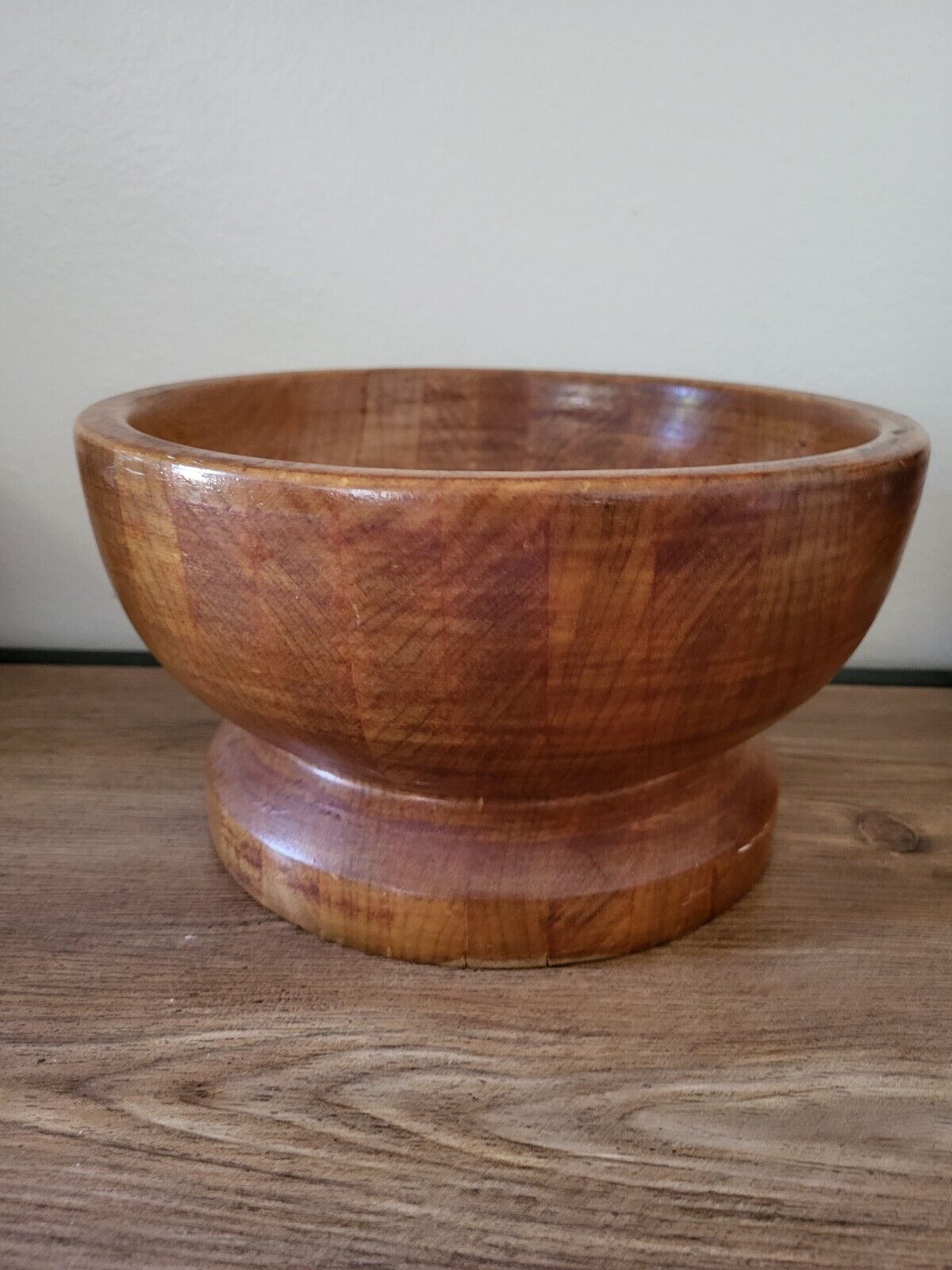 Hand Turned Wooded Bowl Pedestal  10\