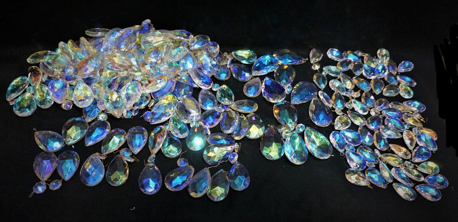 180 Vintage Crystal Prisms for Chandelier 1.5\