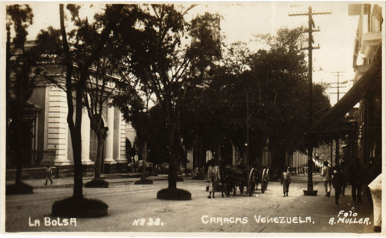 PC VENEZUELA, CARACAS, A. MÜLLER, Vintage REAL PHOTO Postcard (b45529)