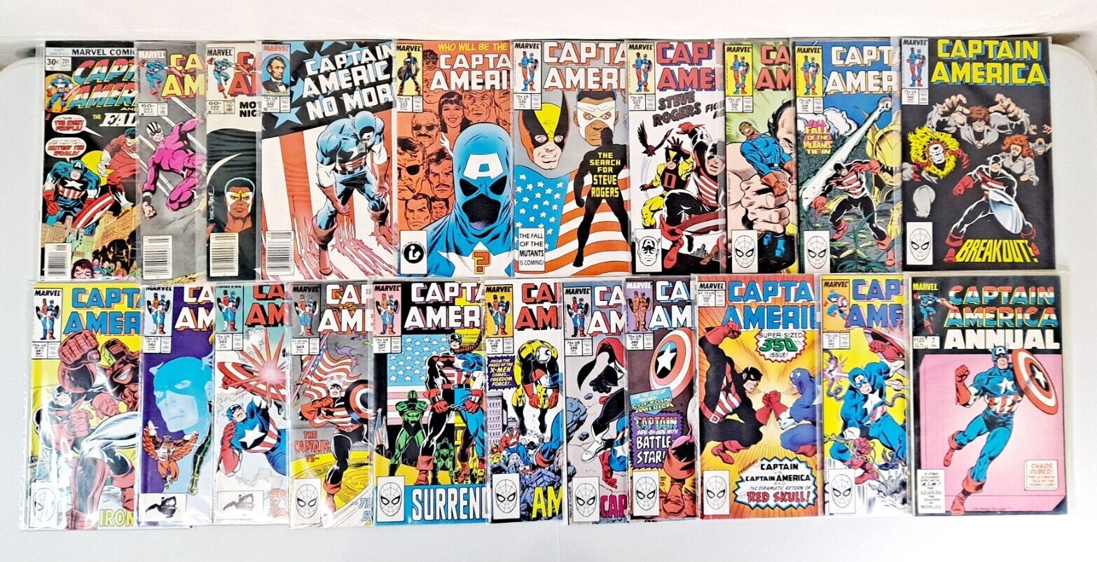 Marvel Comics Captain America Lot #201, 290,291,332,333,  336-346,348-351, Ann 7
