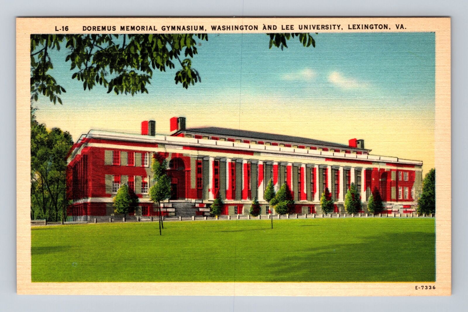 Lexington VA-Virginia, Doremus Memorial Gymnasium, Antique, Vintage Postcard