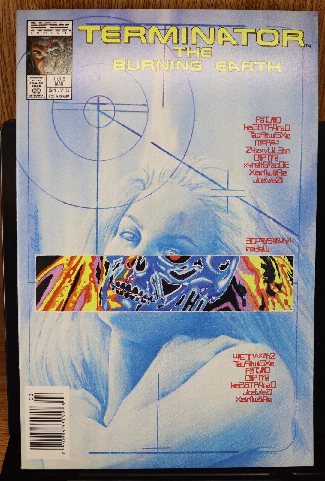 TERMINATOR The BURNING EARTH # 1 1st APPEARANCE ALEX ROSS ART NOW COMICS 1989