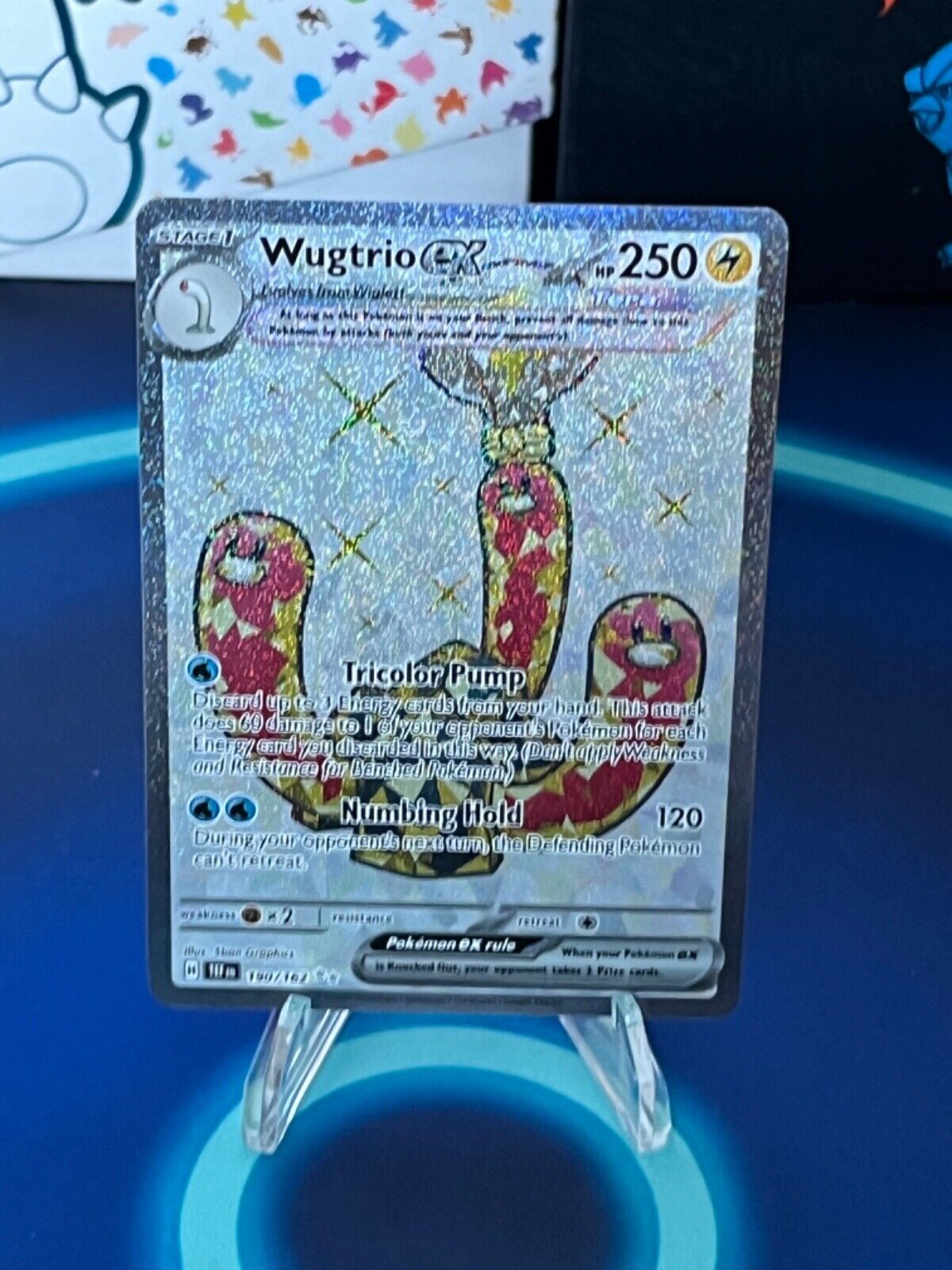 190/162 Wugtrio ex : Rare Ultra Card : Temporal Forces : Pokemon TCG
