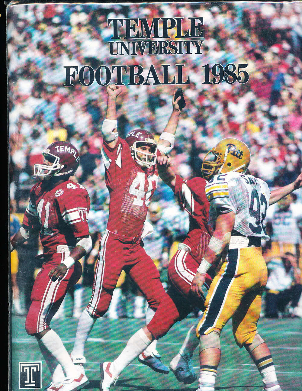 1985 Temple University Football Media Press Guide bx201