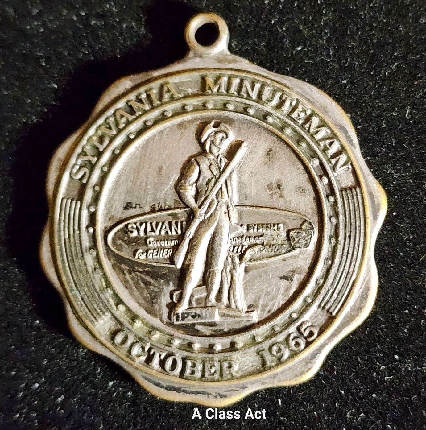 1965 Sylvania Minuteman Medal. See Photos.  Our T7604