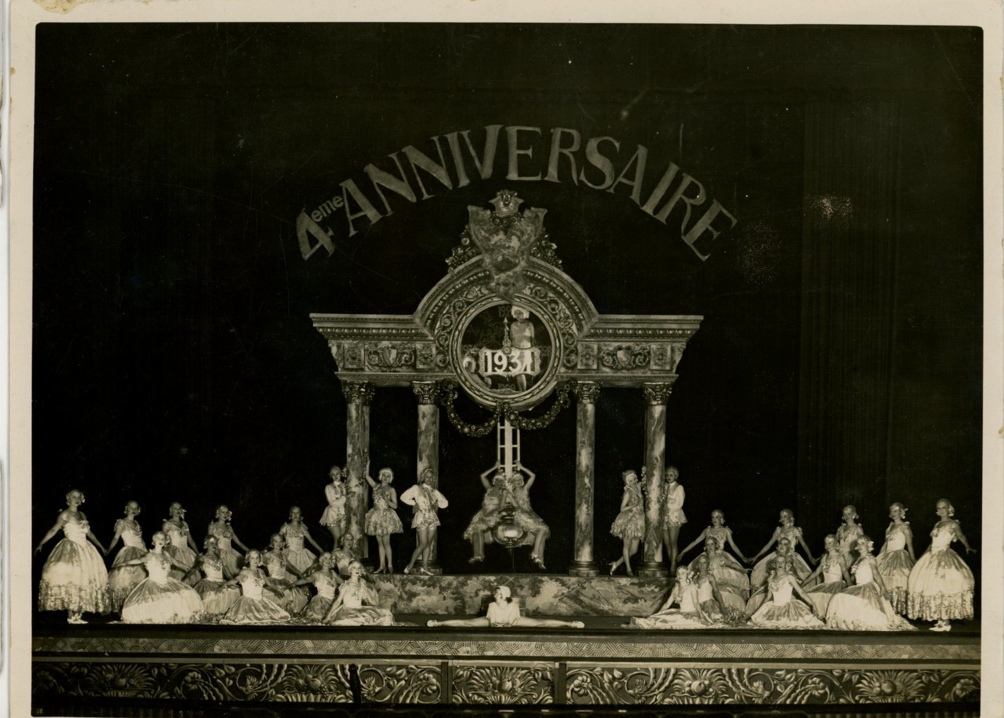 Folies Bergère, 1931 Paramount, Vintage Silver Print, 4th Anniversary, 24 Mang