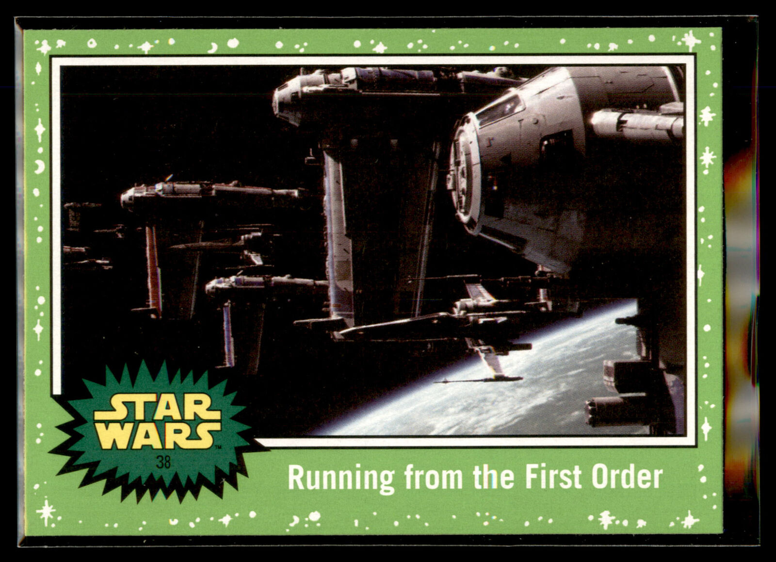 2019 Topps Star Wars Journey to Rise Skywalker GREEN #38 Running from the First