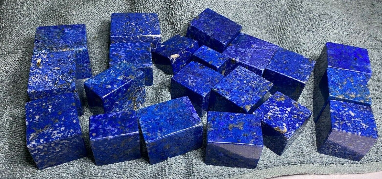 Lapis Lazuli Paper weight cubes decoration top quality 4.1 kg wholesale 20PC lot