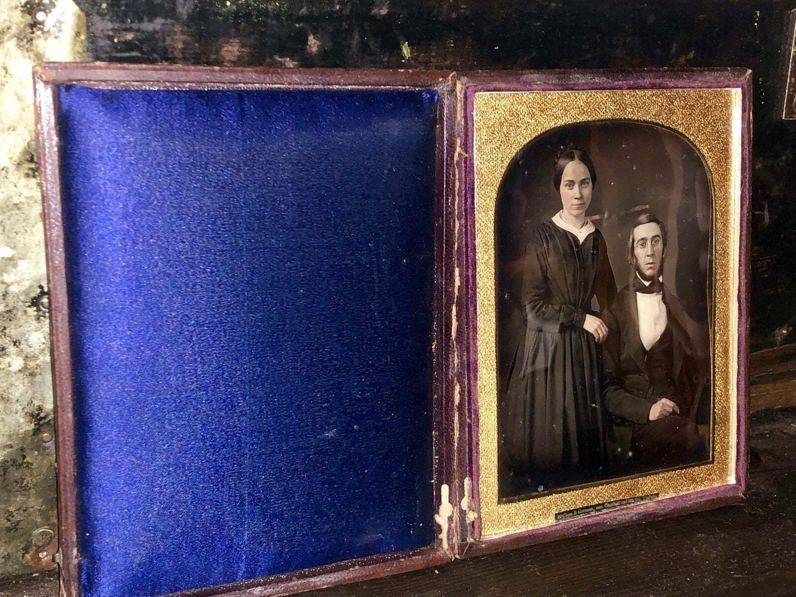1840s Daguerreotype By McClees & Germon Prominent Cresson Family Philadelphia