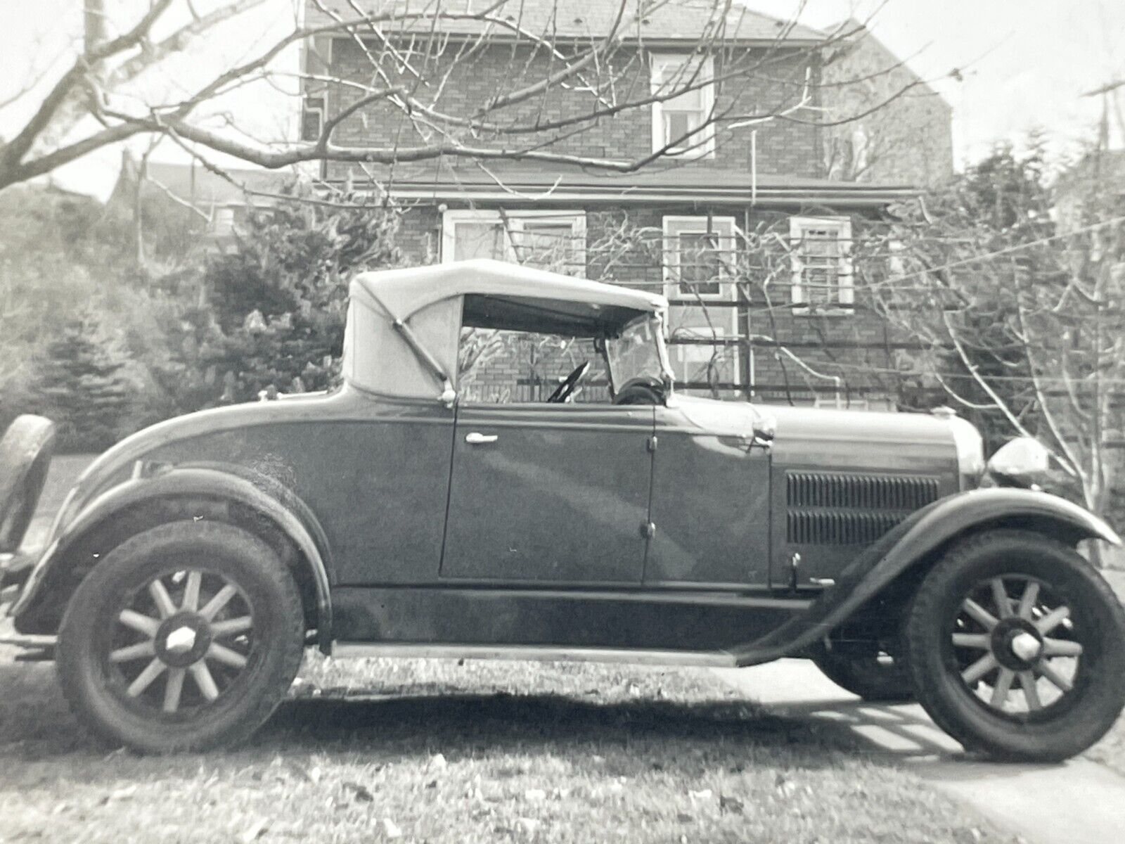 Si Photograph 1929 Hudson Convertible Super Six Circa 1950-60\'s Artistic Side 