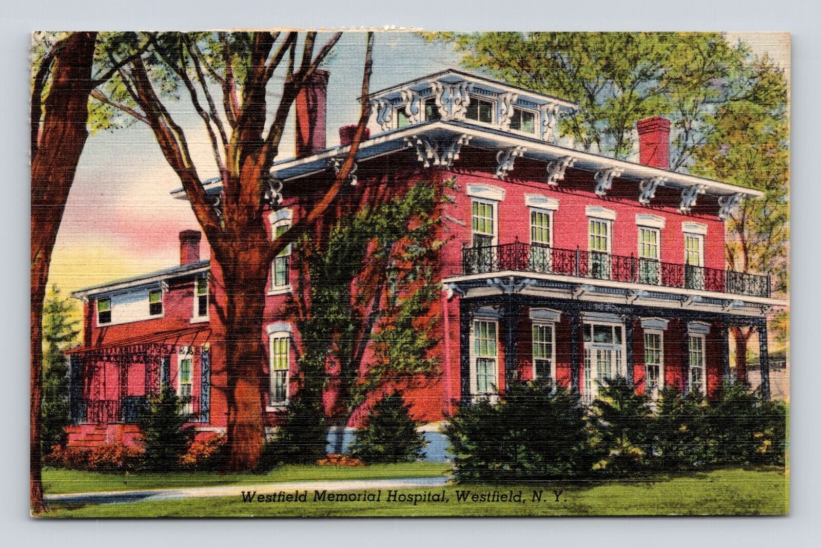 Old Postcard Westfield Memorial Hospital NY 1978 New York