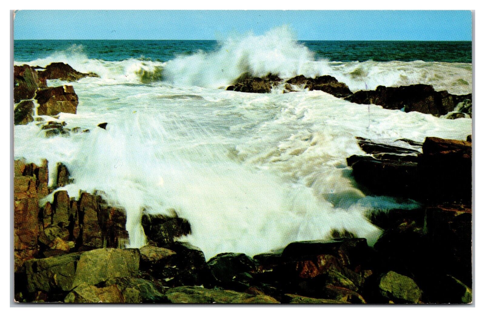 Pounding Surf Along The Maine Cost