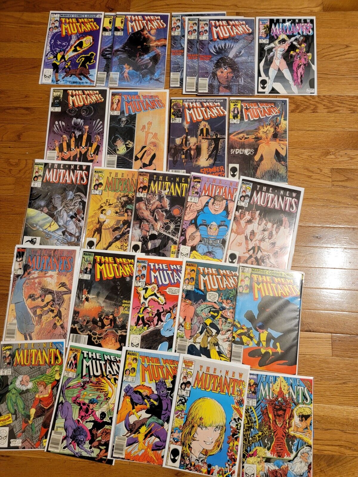 The New Mutants Marvel Comic Book Lot Marvel Comics 1988 New Mutants Newsstand 