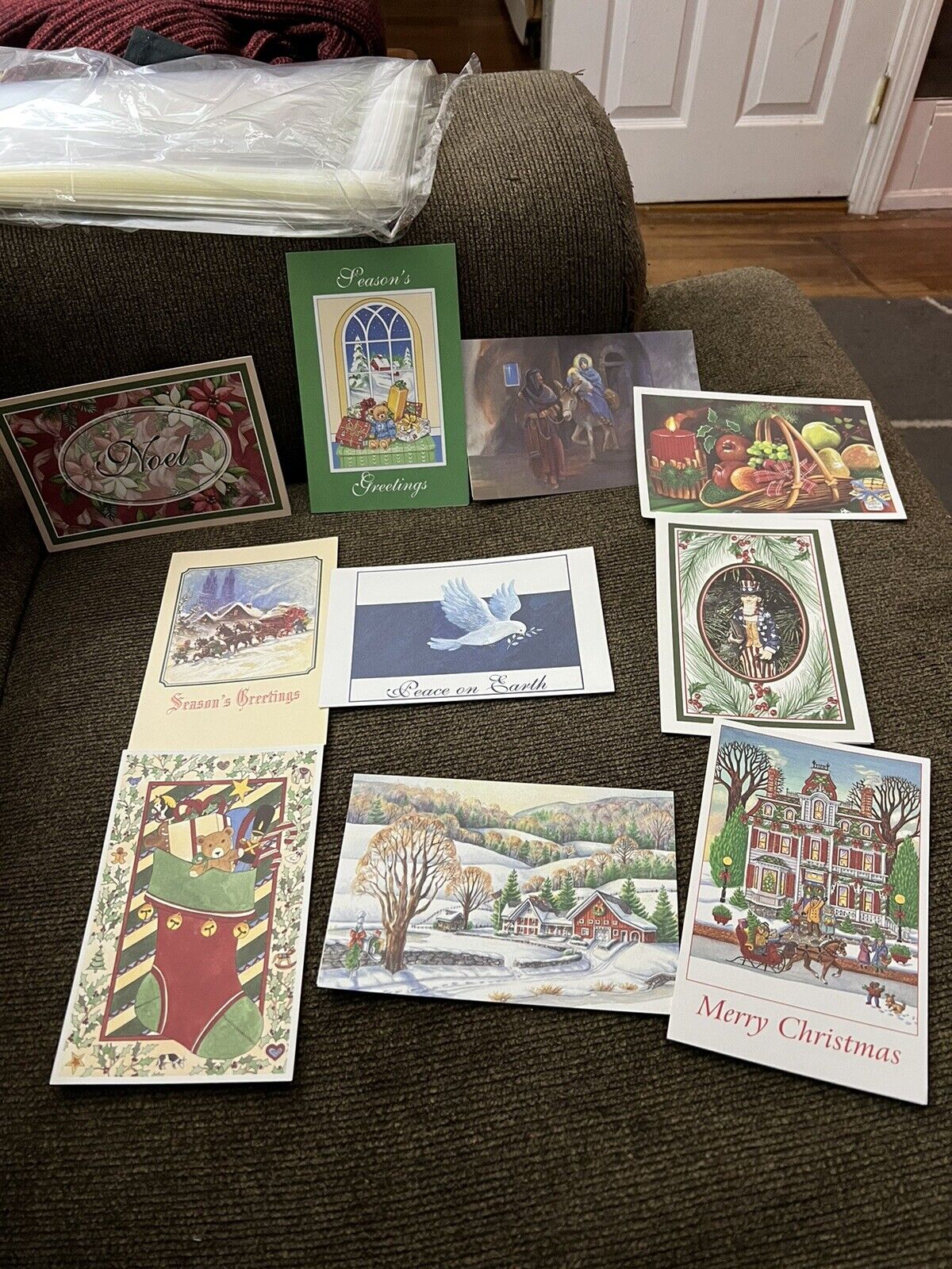 Vintage BMS MISC Christmas Greeting Cards (10)