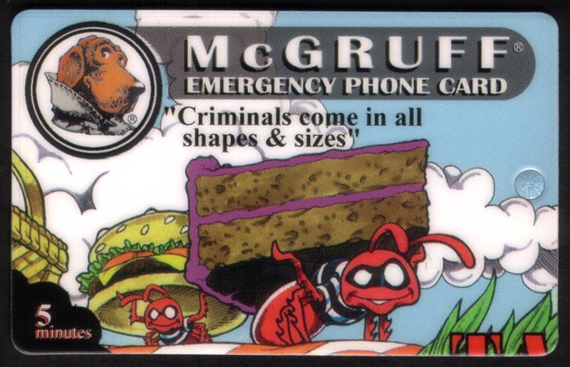 5m McGruff SAFE KID Emergency Phone Card Phone Card
