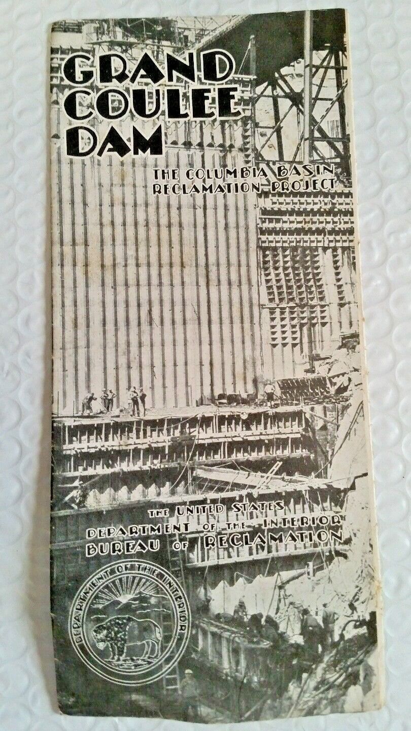 Vintage 1950's Grand Coulee Dam Columbia Basin Reclamation Project