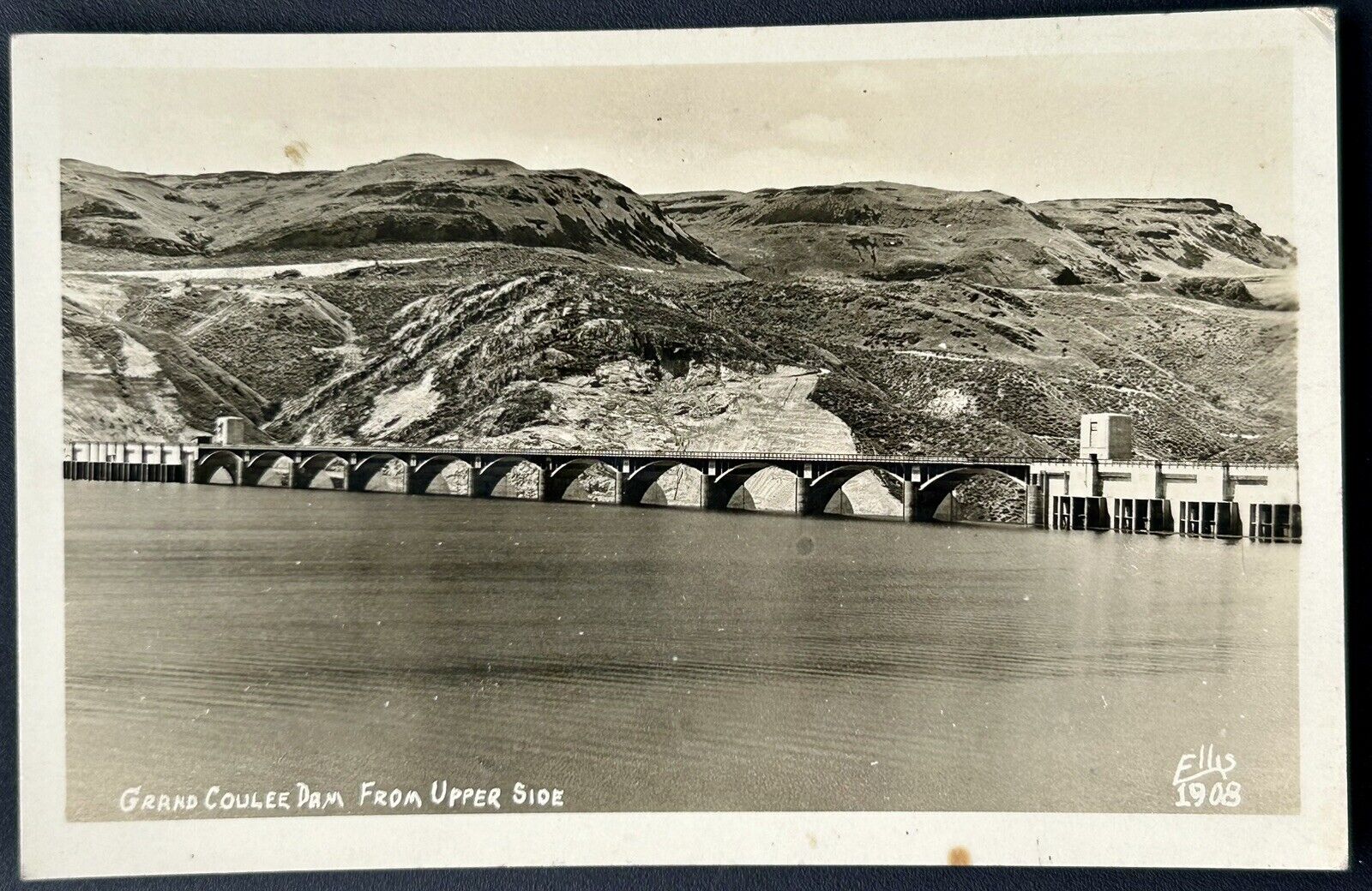 Grand Coulee Dam. Washington. Real Photo Postcard. RPPC