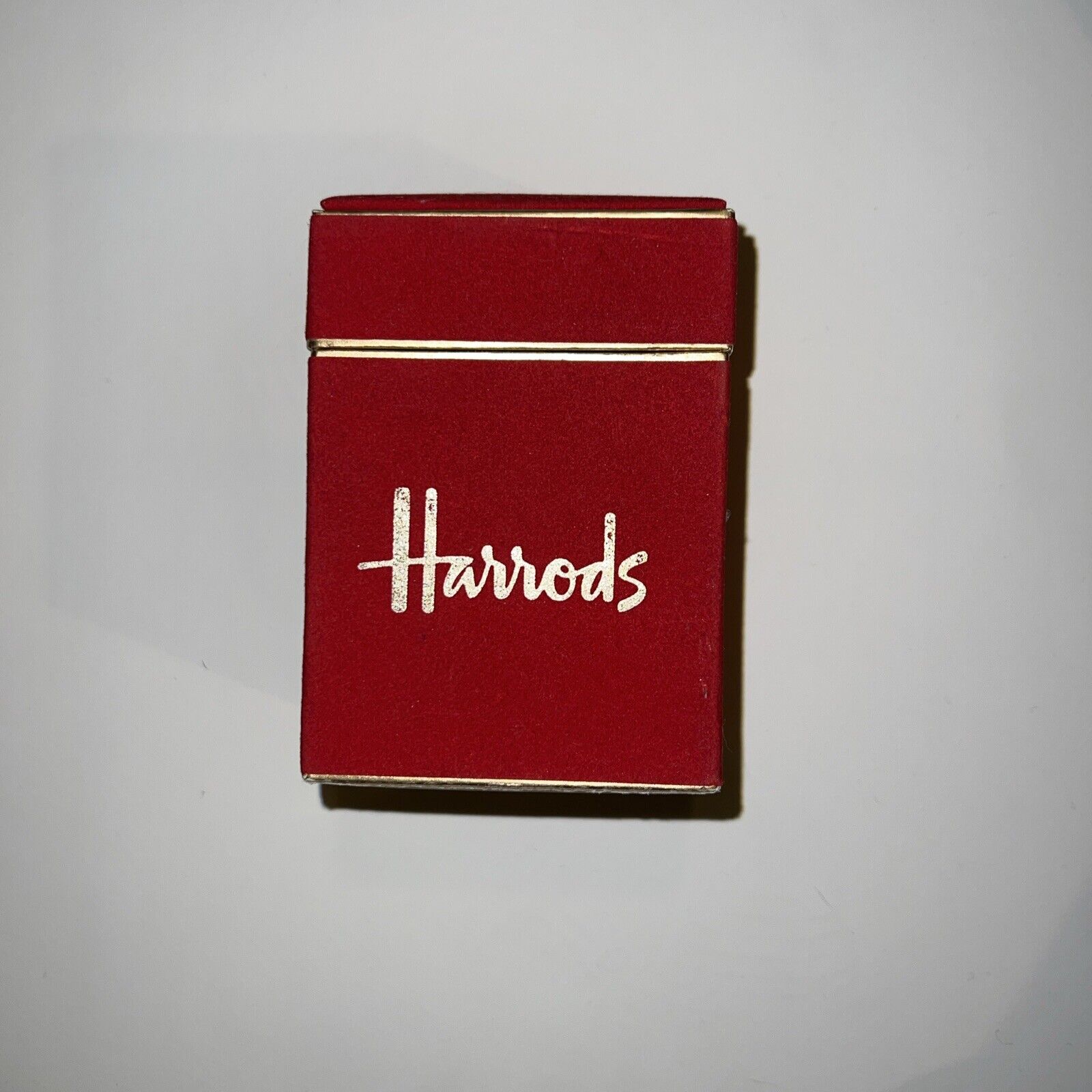 Harrods 2 Deck Playing Cards Velvet Box House of Parliament St Paul’s Cathedral