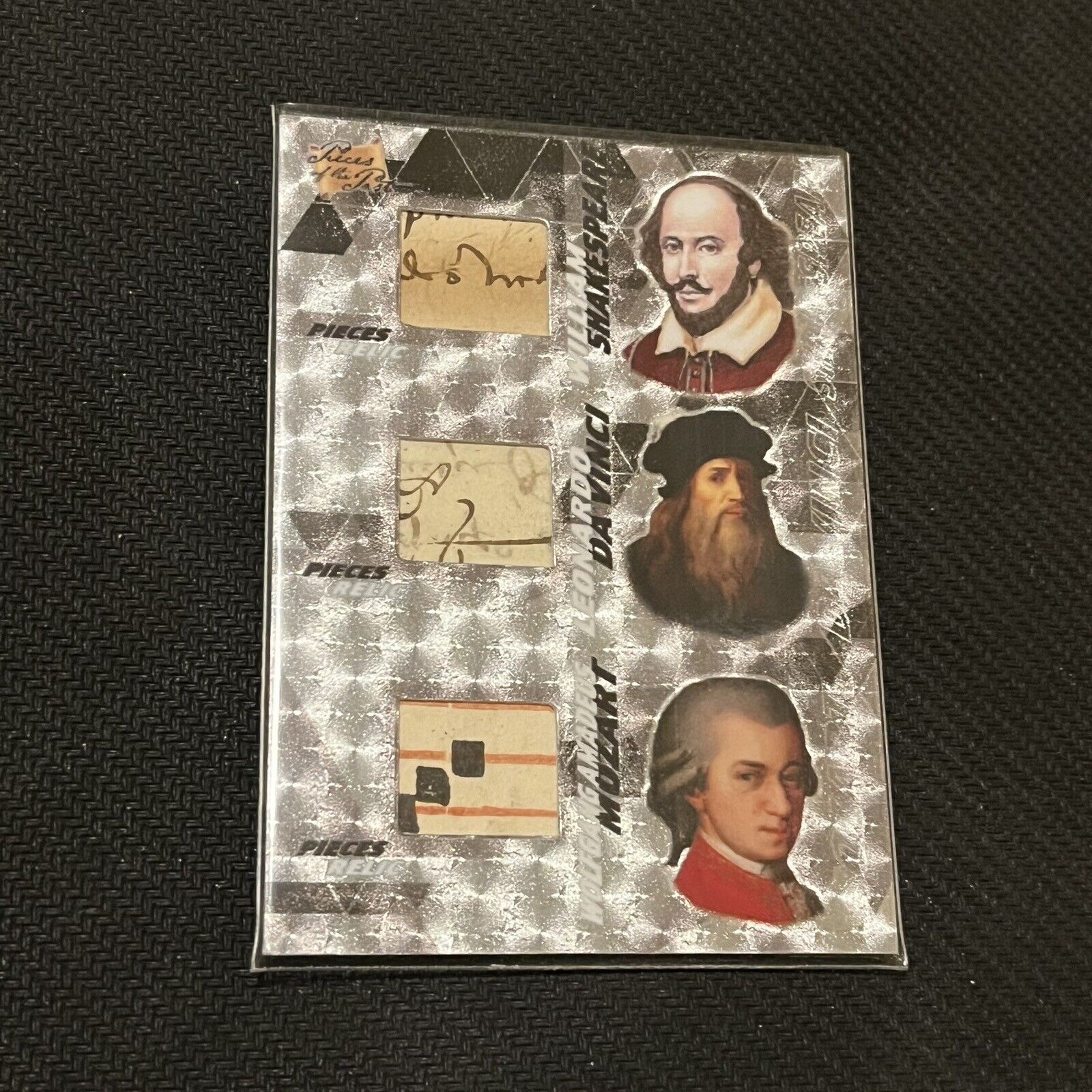 Pieces Of The Past Card - Shakespeare, Da Vinci & Mozart (1/1 Extremely Rare) 
