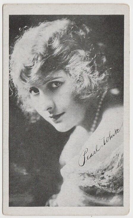Pearl White circa 1917-1921 Kromo Gravure Trading Card - Silent Film Star