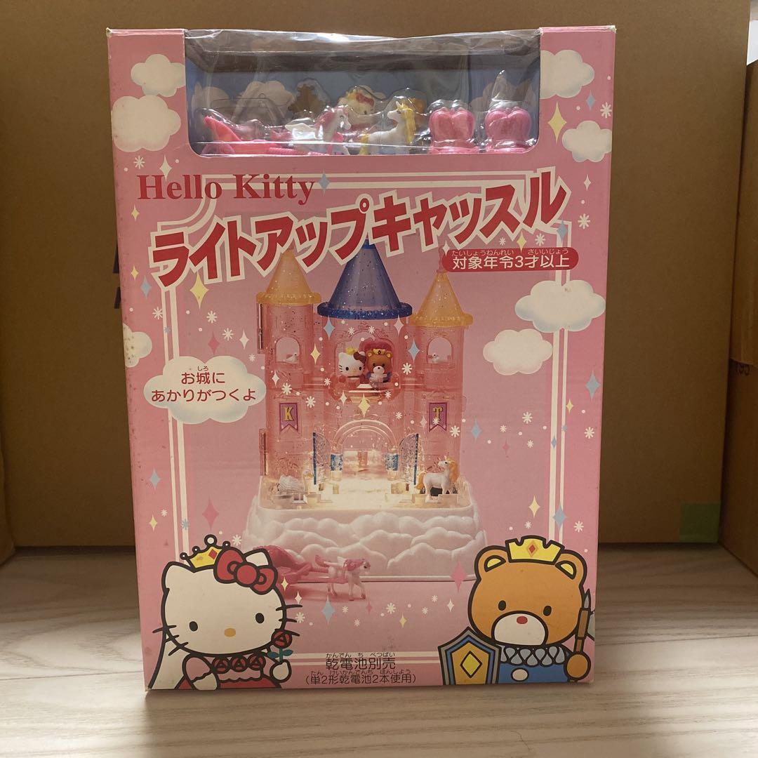 Sanrio Vintage 1988 Hello Kitty Light Up Castle Doll house Unused FedEx DHL