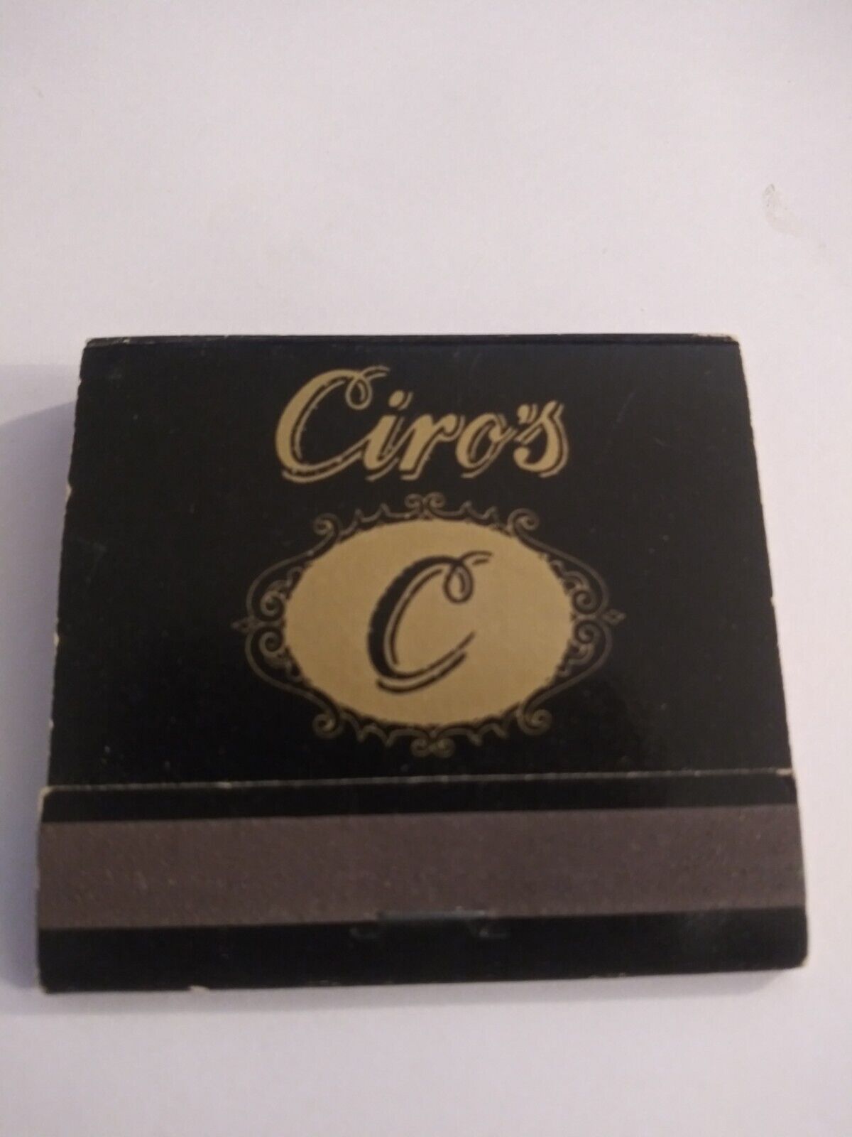 Vintage Matchbox Cover From Ciro\'s Top Of The Mall Monaca Pennsylvania. 