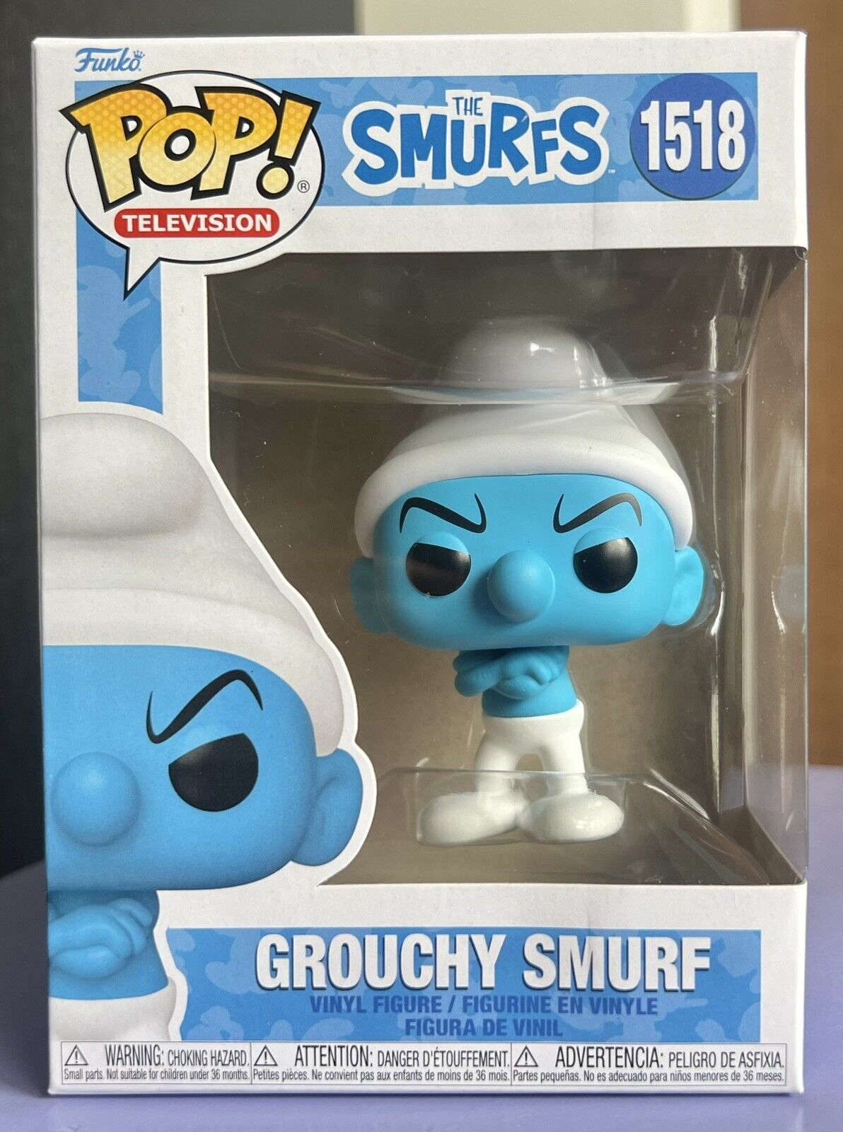 Funko Pop Television: GROUCHY SMURF #1518 (The Smurfs Series) w/Protector