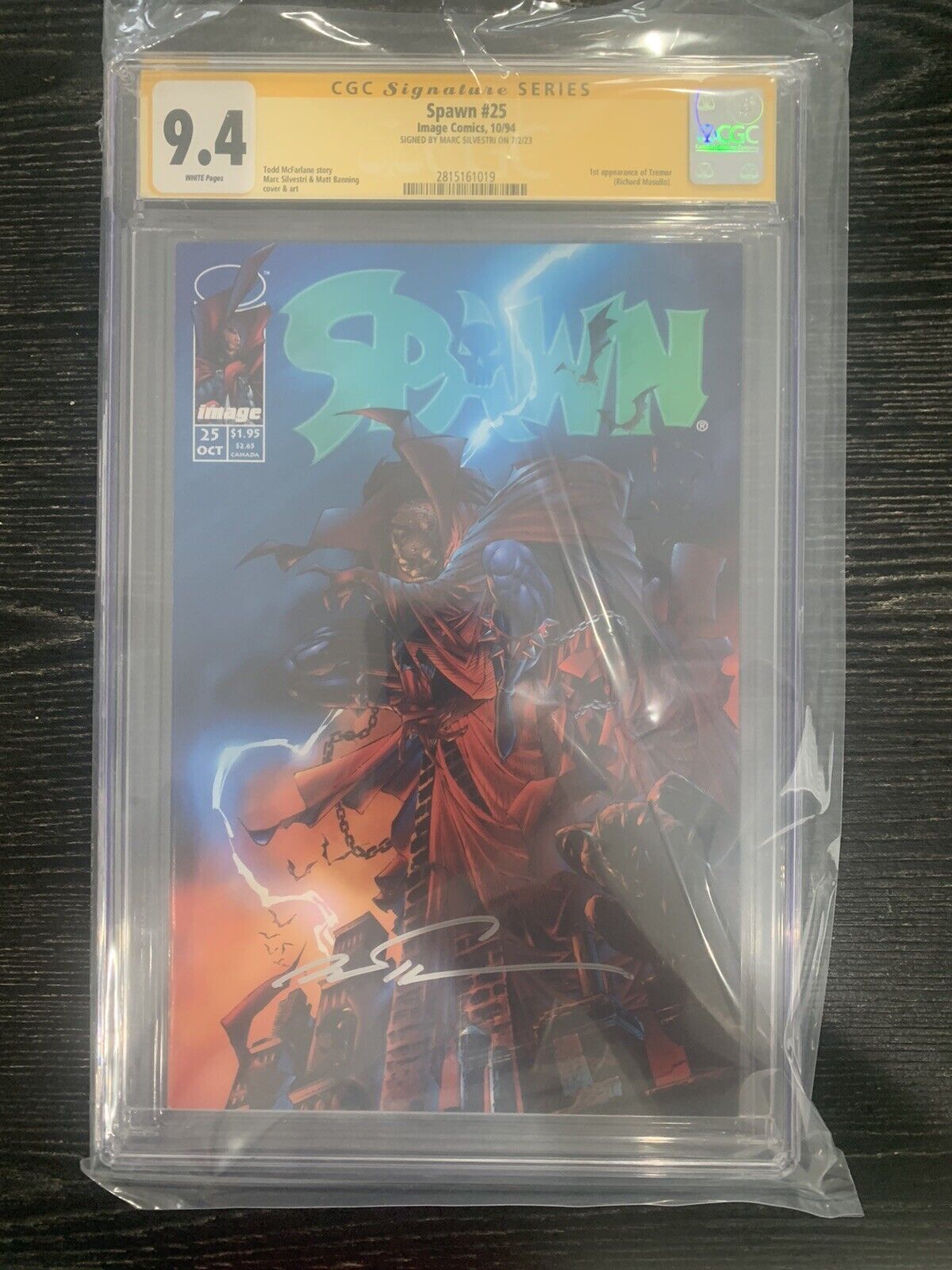 Spawn #25 • Marc Silvestri Signed • CGC 9.4 SS • Image • 1994 •