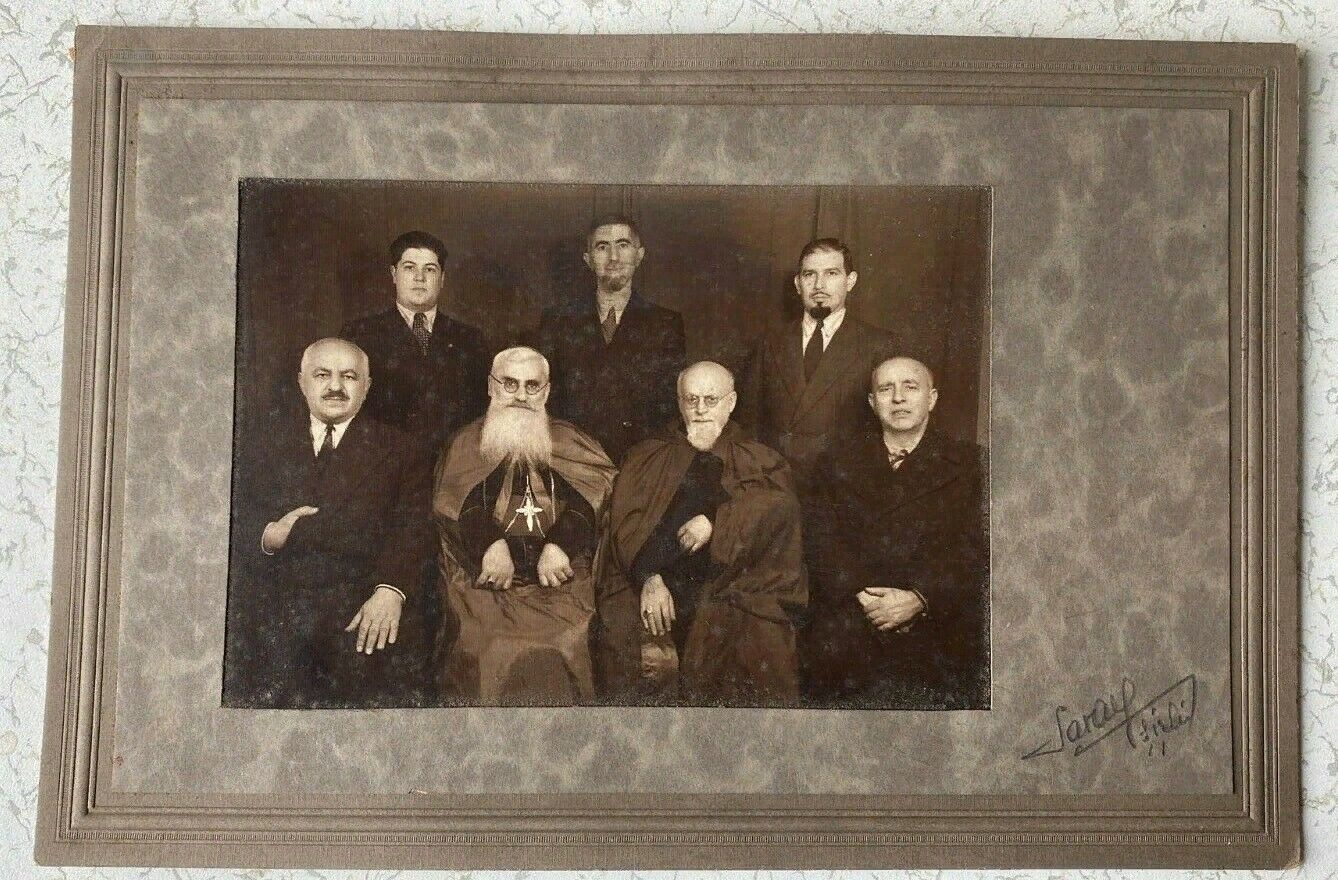 Important An Armenian ... 2 Priest & 5 Mans ?.. PHOTO CVD Istanbul by foto Saray