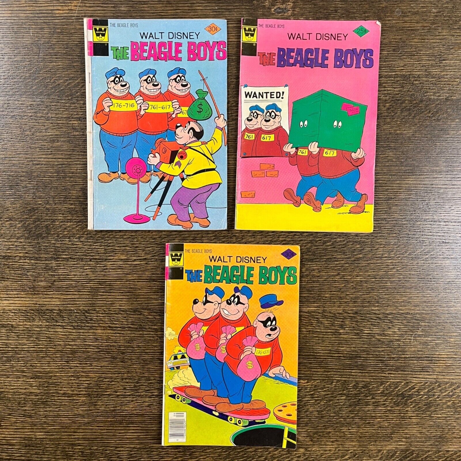 Whitman Walt Disney Lot of 3 The Beagle Boys Vintage Comic Books 1970s