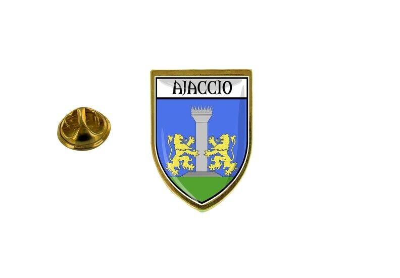 Pins Pin Badge Pin\'s Souvenir City Flag Country Coat of Arms Ajaccio Corsica