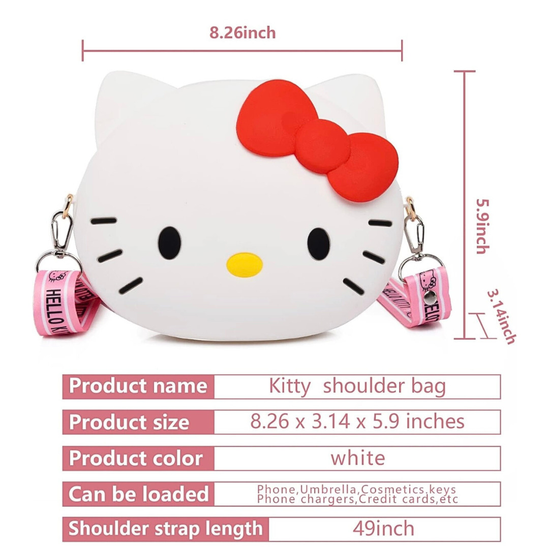 Hello Kitty Silicone Crossbody Bag Wholesale Lot 4 Sets