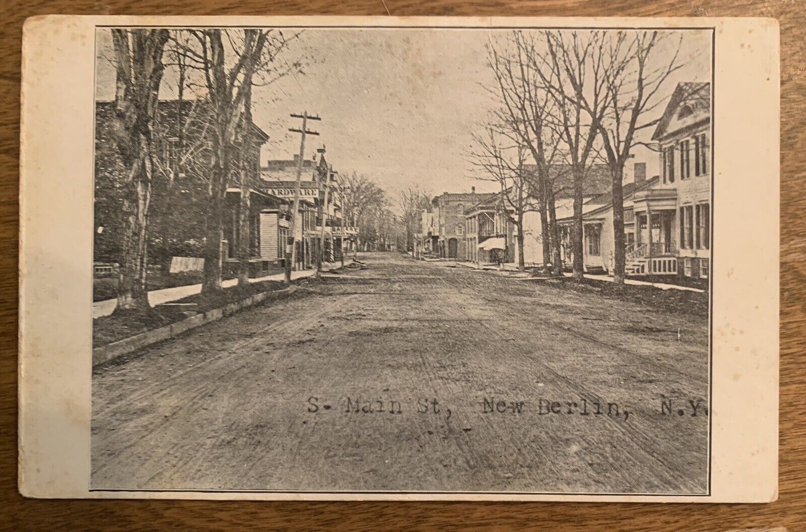 1905 New Berlin, NY Postcard South Main Street,Chenango County