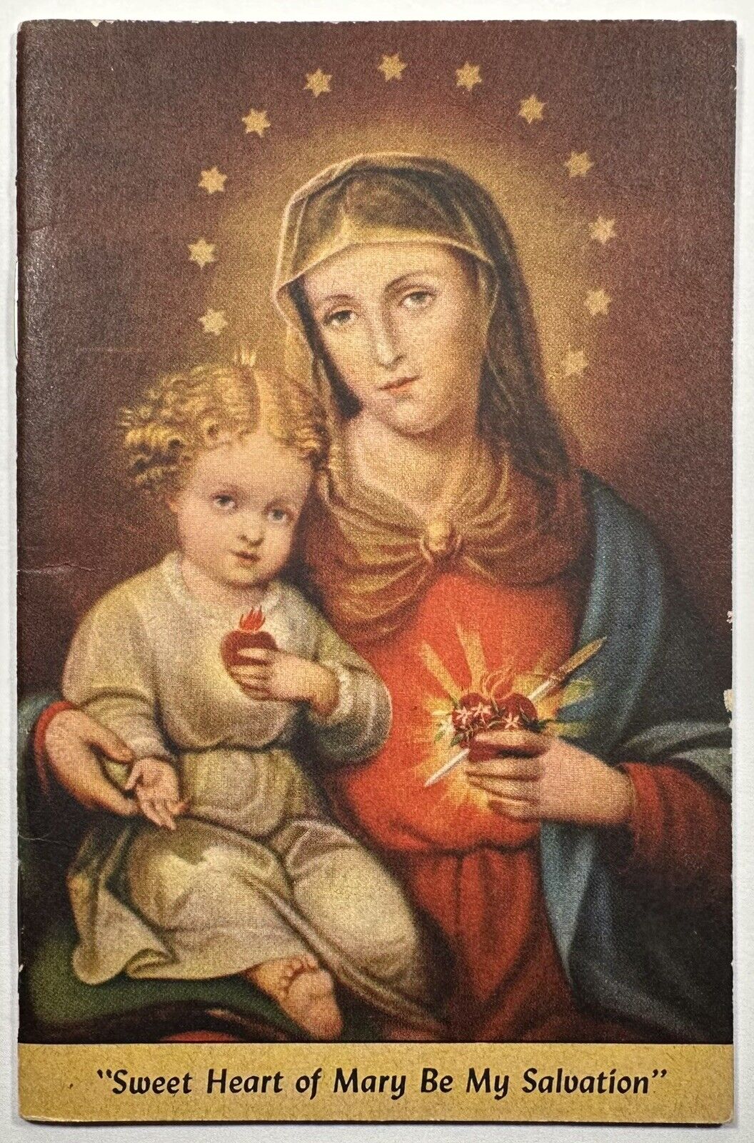 Novena to The Immaculate Heart of Mary, Vintage 1944 Holy Devotional Booklet.